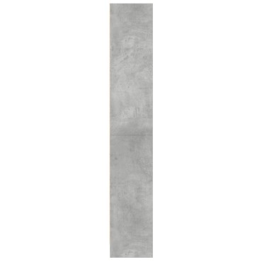 vidaXL Βιβλιοθήκη Γκρι Σκυροδέματος 60x24x143cm Επεξεργ. Ξύλο 1 τεμ.