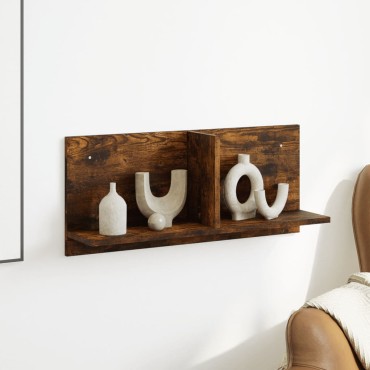 vidaXL Ντουλάπι Τοίχου Καπνιστή Δρυς 70x16,5x30cm Επεξεργασμένο Ξύλο 1 τεμ.