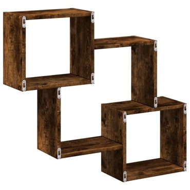 vidaXL Ντουλάπι Τοίχου Καπνιστή Δρυς 78x18x71cm Επεξεργασμένο Ξύλο 1 τεμ.