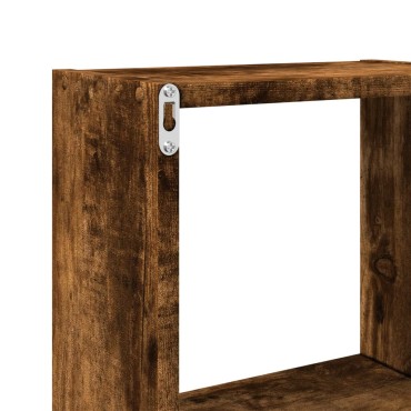 vidaXL Ντουλάπι Τοίχου Καπνιστή Δρυς 78x18x71cm Επεξεργασμένο Ξύλο 1 τεμ.