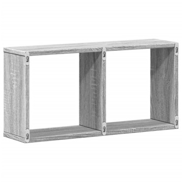 vidaXL Ντουλάπι Τοίχου Γκρι Sonoma 60x16x30cm Επεξεργασμένο Ξύλο 1 τεμ.