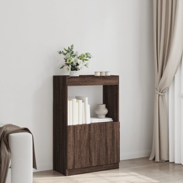 vidaXL Ντουλάπι Καφέ Δρυς 63x33x100cm από Επεξεργασμένο Ξύλο 1 τεμ.