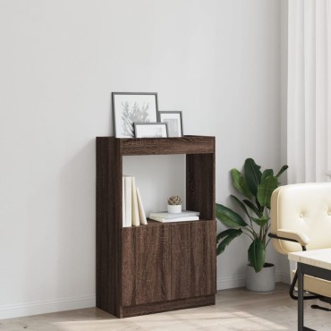 vidaXL Ντουλάπι Καφέ Δρυς 63x33x100cm από Επεξεργασμένο Ξύλο 1 τεμ.