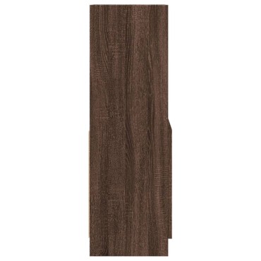 vidaXL Ντουλάπι Καφέ Δρυς 63x33x100cm από Επεξεργασμένο Ξύλο 1 τεμ.