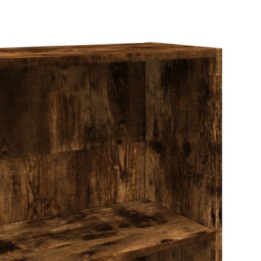 vidaXL Βιβλιοθήκη Καπνιστή Δρυς 80x24x176cm από Επεξεργασμένο Ξύλο 1 τεμ.