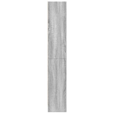 vidaXL Βιβλιοθήκη Γκρι Sonoma 60x24x143cm από Επεξεργ. Ξύλο 1 τεμ.