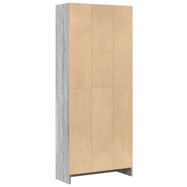 vidaXL Βιβλιοθήκη Γκρι Sonoma 60x24x143cm από Επεξεργ. Ξύλο 1 τεμ.