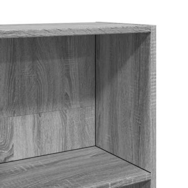 vidaXL Βιβλιοθήκη Γκρι Sonoma 60x24x143cm από Επεξεργ. Ξύλο 1 τεμ.
