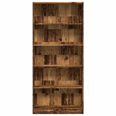 vidaXL Βιβλιοθήκη Όψη Παλαιού Ξύλου 80x24x176cm Επεξεργασμένο Ξύλο 1 τεμ.
