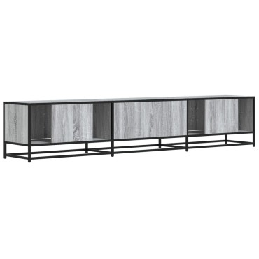 vidaXL Έπιπλο Τηλεόρασης Γκρι Sonoma 210x35x41cm από Επεξεργ. Ξύλο
