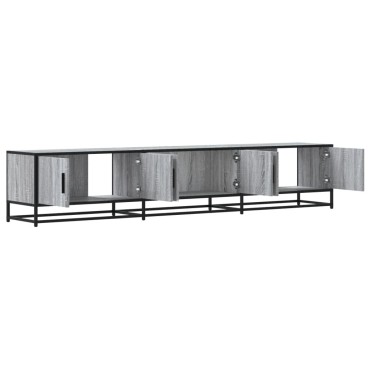 vidaXL Έπιπλο Τηλεόρασης Γκρι Sonoma 210x35x41cm από Επεξεργ. Ξύλο