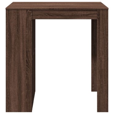 vidaXL Τραπέζι Μπαρ Καφέ Δρυς 102x70x103,5cm Επεξεργ. Ξύλο 1 τεμ.