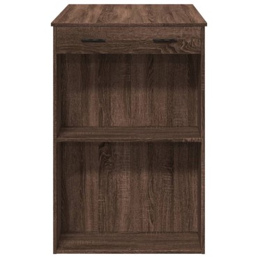 vidaXL Τραπέζι Μπαρ Καφέ Δρυς 102x70x103,5cm Επεξεργ. Ξύλο 1 τεμ.