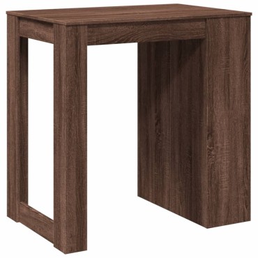 vidaXL Τραπέζι Μπαρ Καφέ Δρυς 102x70x103,5cm Επεξεργ. Ξύλο 1 τεμ.
