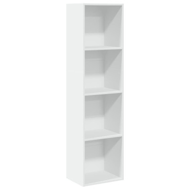 vidaXL Βιβλιοθήκη Λευκή 40x30x152cm από Επεξεργασμένο Ξύλο 1 τεμ.