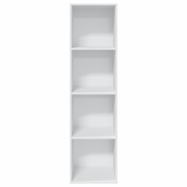 vidaXL Βιβλιοθήκη Λευκή 40x30x152cm από Επεξεργασμένο Ξύλο 1 τεμ.