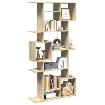 vidaXL Βιβλιοθήκη Χρώμα Sonoma Δρυς 92x29x188cm Επεξεργασμένο Ξύλο 1 τεμ.