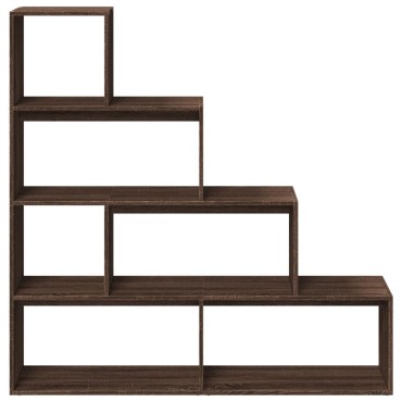 vidaXL Βιβλιοθήκη/Διαχωριστικό Χώρου 4 Επ. 143,5x29x143,5cm Επ. Ξύλο 1 τεμ.