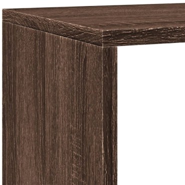 vidaXL Βιβλιοθήκη/Διαχωριστικό Χώρου 4 Επ. 143,5x29x143,5cm Επ. Ξύλο 1 τεμ.
