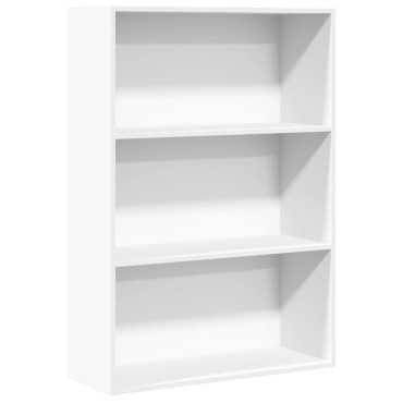 vidaXL Βιβλιοθήκη Λευκή 80x30x114cm από Επεξεργασμένο Ξύλο 1 τεμ.