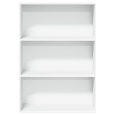 vidaXL Βιβλιοθήκη Λευκή 80x30x114cm από Επεξεργασμένο Ξύλο 1 τεμ.