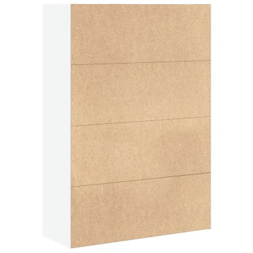 vidaXL Βιβλιοθήκη Λευκή 80x30x114cm από Επεξεργασμένο Ξύλο 1 τεμ.