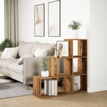 vidaXL Βιβλιοθήκη/Διαχωριστικό Χώρου 3 Επ. 99x29x99cm Επ. Ξύλο 1 τεμ.