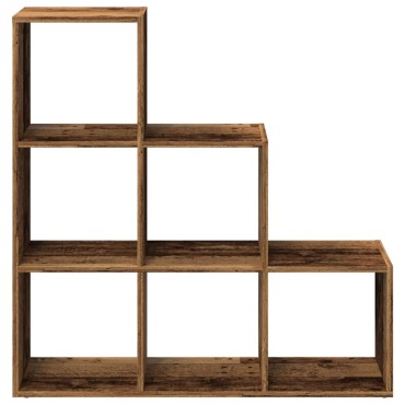 vidaXL Βιβλιοθήκη/Διαχωριστικό Χώρου 3 Επ. 99x29x99cm Επ. Ξύλο 1 τεμ.