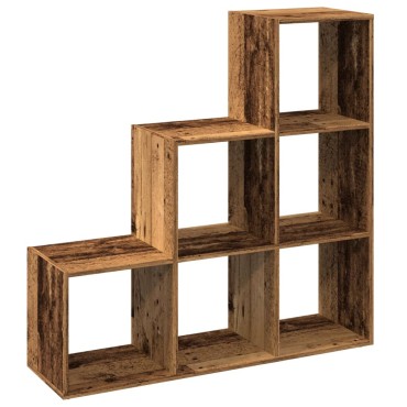 vidaXL Βιβλιοθήκη/Διαχωριστικό Χώρου 3 Επ. 99x29x99cm Επ. Ξύλο 1 τεμ.