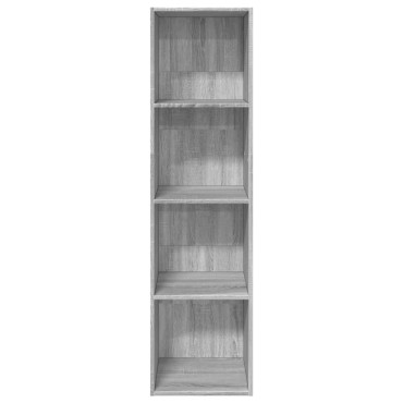 vidaXL Βιβλιοθήκη Γκρι Sonoma 40x30x152cm από Επεξεργ. Ξύλο 1 τεμ.
