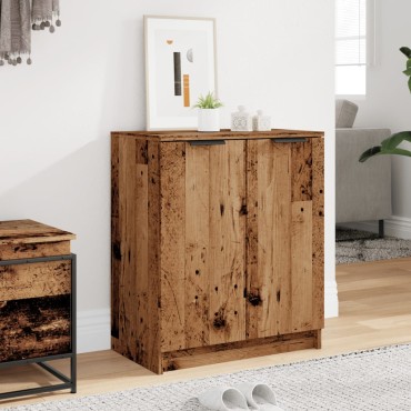 vidaXL Παπουτσοθήκη Όψη Παλαιού Ξύλου 59x35x70cm Επεξ. Ξύλο