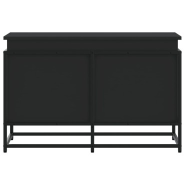 vidaXL Κουτί Αποθήκευσης με Καπάκι Μαύρο 80x40x51,5 εκ. Επεξ. Ξύλο