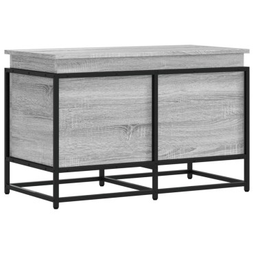 vidaXL Κουτί Αποθήκευσης με Γκρι Sonoma 80x40x51,5 εκ. Επεξ. Ξύλο