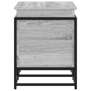 vidaXL Κουτί Αποθήκευσης με Γκρι Sonoma 80x40x51,5 εκ. Επεξ. Ξύλο