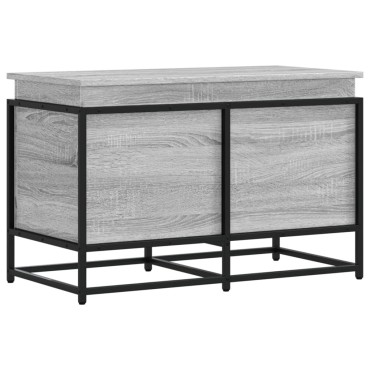 vidaXL Κουτί Αποθήκευσης με Γκρι Sonoma 80x40x51,5 εκ. Επεξ. Ξύλο