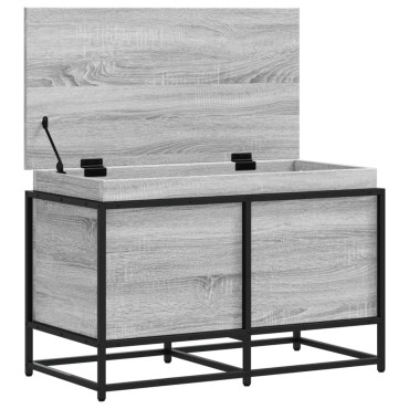 vidaXL Κουτί Αποθήκευσης με Γκρι Sonoma 80x40x51,5 εκ. Επεξ. Ξύλο
