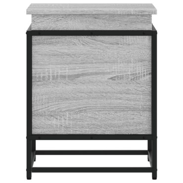 vidaXL Κουτί Αποθήκευσης με Γκρι Sonoma 40x40x51,5 εκ. Επεξ. Ξύλο