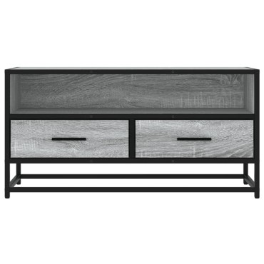 vidaXL Έπιπλο Τηλεόρασης Γκρι Sonoma 80x34,5x40cm Επεξ. Ξύλο