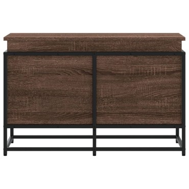 vidaXL Κουτί Αποθήκευσης με Καφέ Δρυς 80x40x51,5 εκ. Επεξ. Ξύλο