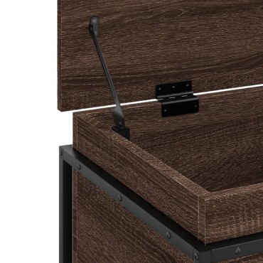 vidaXL Κουτί Αποθήκευσης με Καφέ Δρυς 80x40x51,5 εκ. Επεξ. Ξύλο
