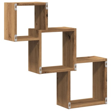 vidaXL Ράφια Τοίχου Κύβοι Αρτισιανή Δρυς 68x15x68cm Επεξεργασμένο Ξύλο 1 τεμ.