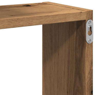 vidaXL Ράφια Τοίχου Κύβοι Αρτισιανή Δρυς 68x15x68cm Επεξεργασμένο Ξύλο 1 τεμ.