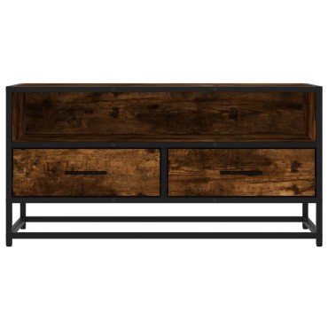 vidaXL Έπιπλο Τηλεόρασης Καπνιστή Δρυς 80x34,5x40cm Επεξ. Ξύλο/Μέταλλο