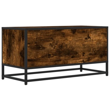 vidaXL Έπιπλο Τηλεόρασης Καπνιστή Δρυς 80x34,5x40cm Επεξ. Ξύλο/Μέταλλο