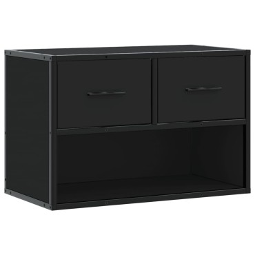 vidaXL Έπιπλο Τηλεόρασης Μαύρο 60x31x39,5cm Επεξεργ. Ξύλο / Μέταλλο