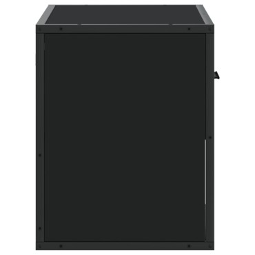 vidaXL Έπιπλο Τηλεόρασης Μαύρο 60x31x39,5cm Επεξεργ. Ξύλο / Μέταλλο