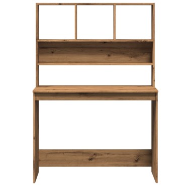 vidaXL Γραφείο με Ράφια Αρτισιανή Δρυς 102x45x148cm Επεξεργασμένο Ξύλο 1 τεμ.