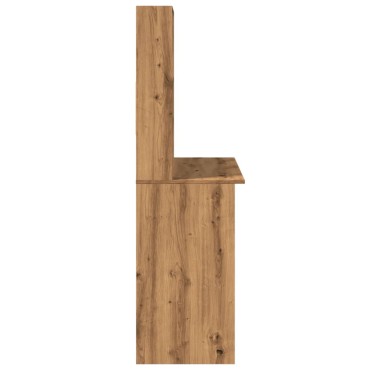 vidaXL Γραφείο με Ράφια Αρτισιανή Δρυς 102x45x148cm Επεξεργασμένο Ξύλο 1 τεμ.