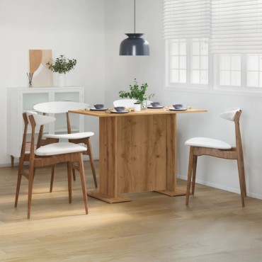 vidaXL Τραπεζαρία Αρτισιανή Δρυς 110x60x75cm από Επεξεργασμένο Ξύλο 1 τεμ.