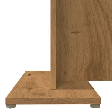 vidaXL Τραπεζαρία Αρτισιανή Δρυς 110x60x75cm από Επεξεργασμένο Ξύλο 1 τεμ.